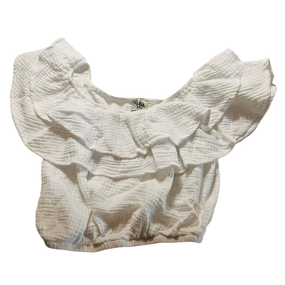 Show Me Your MuMu White Off-Shoulder Blouse - Picture 2 of 8